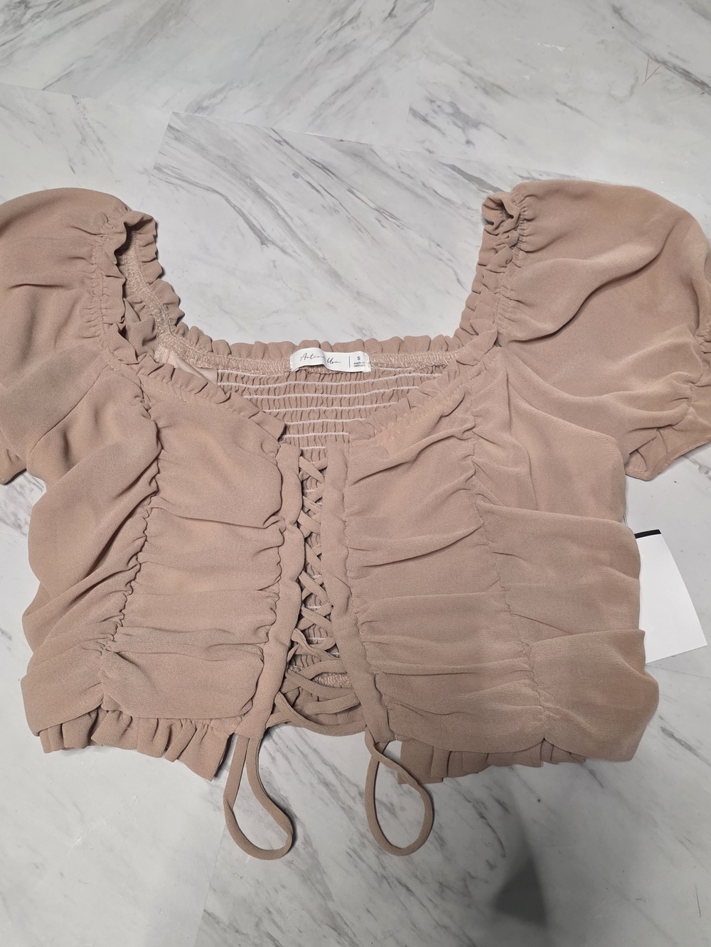 Ardene Blush Pink Ruffled Top